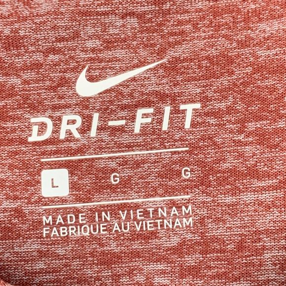 Womens Nike Hooded Running Top Marl Red Large EUC 2599 pullover - Picture 4 of 8